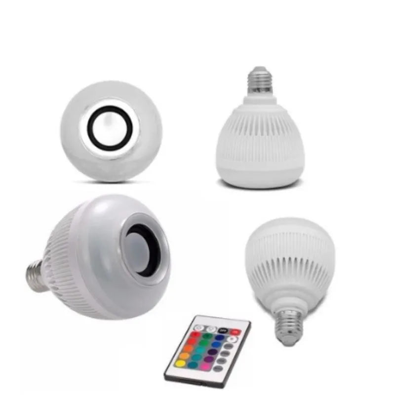 Lampada Bluetooth De Led Com Caixa De Som